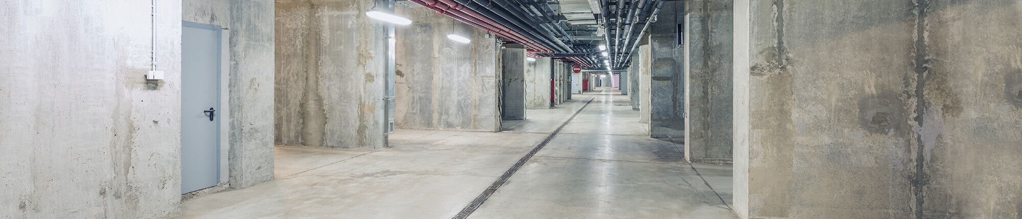 A commercial basement waterproofing job by MudTech