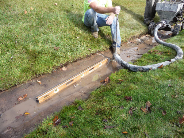 drainage ditch mudjacking waukesha 2 mudtech wisconsin concrete drainage ditch