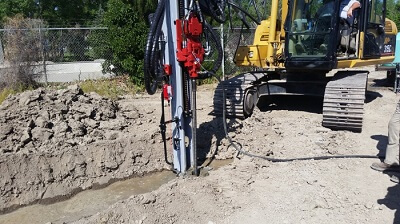 Helical Pier Installation in Michigan