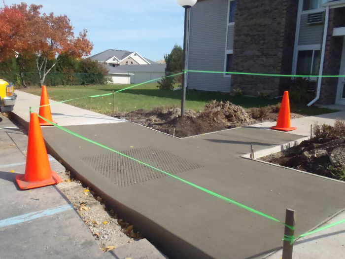 Concrete Path Installation Apartments Waukesha 4 | MudTech Midwest ...